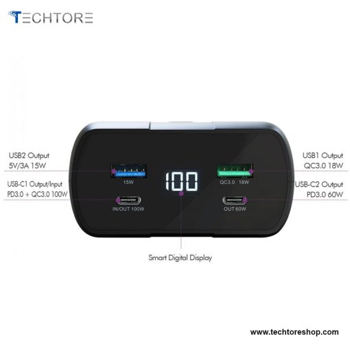 مشخصات پاور بانک آی موتو مدل imuto Taurus X6G
