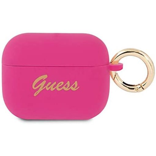 کاور ایرپاد Guess مدل Guess Silicone Printed Script Logo With Ring Case - Image 6