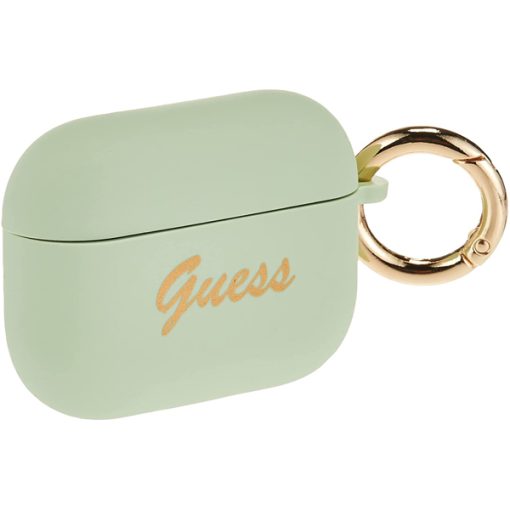 کاور ایرپاد Guess مدل Guess Silicone Printed Script Logo With Ring Case - Image 2