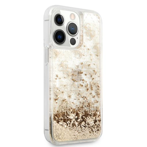 قاب آیفون CG mobile شیشه ای مدل Guess Liquid Glitter Case  Pattern - Image 4