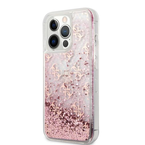 قاب آیفون CG mobile شیشه ای مدل Guess Liquid Glitter Case  Pattern - Image 9