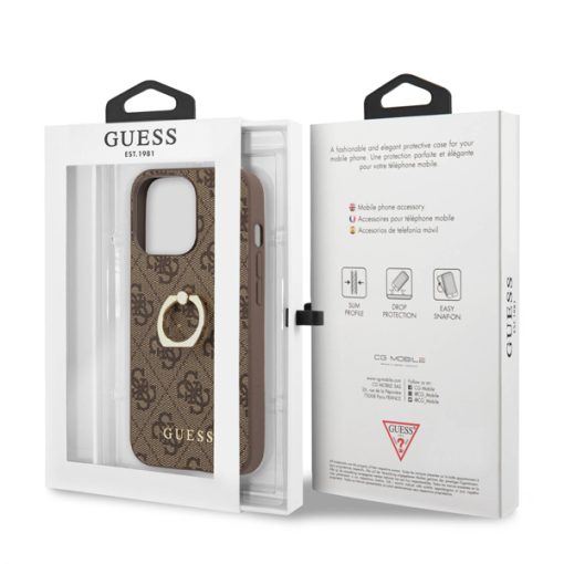 قاب آیفون CG mobile چرمی مدل Guess PU Leather Case With Ring Stand - Image 8