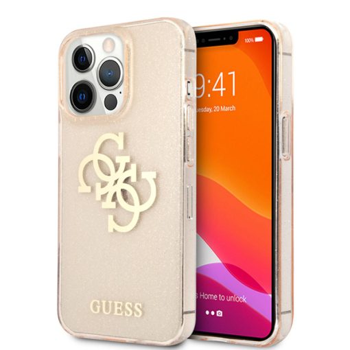 قاب آیفون 13 CG mobile مدل Guess TPU Full Glitter Cases Logo